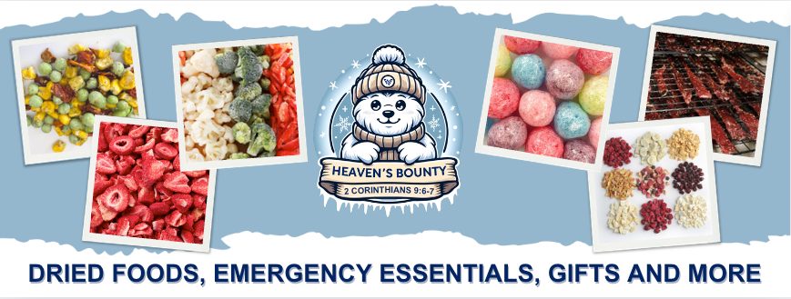 Heaven's Bounty / Almost Heaven Freeze Dried logo banner